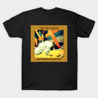 Stations of the Cross -  Via Crucis #7 of 15 T-Shirt